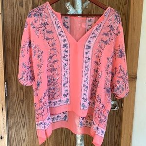 BCBG Maxazria light weight tunic blouse